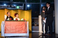 お侍ちゃんの高校の同級生かつ元相方が、友人代表あいさつを行った。