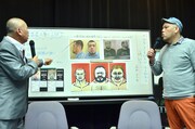 人相科学の石丸賢一氏と野性爆弾・川島（左から）。