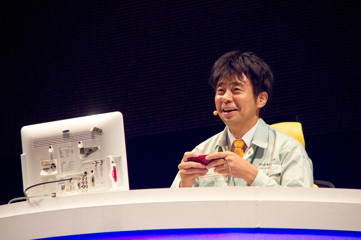 イベント「ゲームセンターCX 有野の挑戦 in 日本武道館」に出演した「有野課長」こと、よゐこ有野。