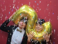 撮影中の様子。