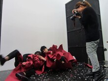 これまでにない撮影に後半緊張が解けテンションが上がる犬の心。