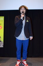 映画「ウォールフラワー」の試写会トークイベントに登場した中山功太。
