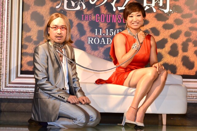 米映画「悪の法則」の公開記念イベントに出演した南海キャンディーズ。