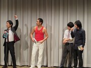 永田が決めるエルシャラ&スパランキングで1位になり喜ぶセイワ。理由は「ネタに懸ける情熱がすごい」。