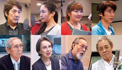 「ジョバンニの島」に声優として出演する、柳原可奈子（上段右から2人目）らキャスト陣。(c)JAME