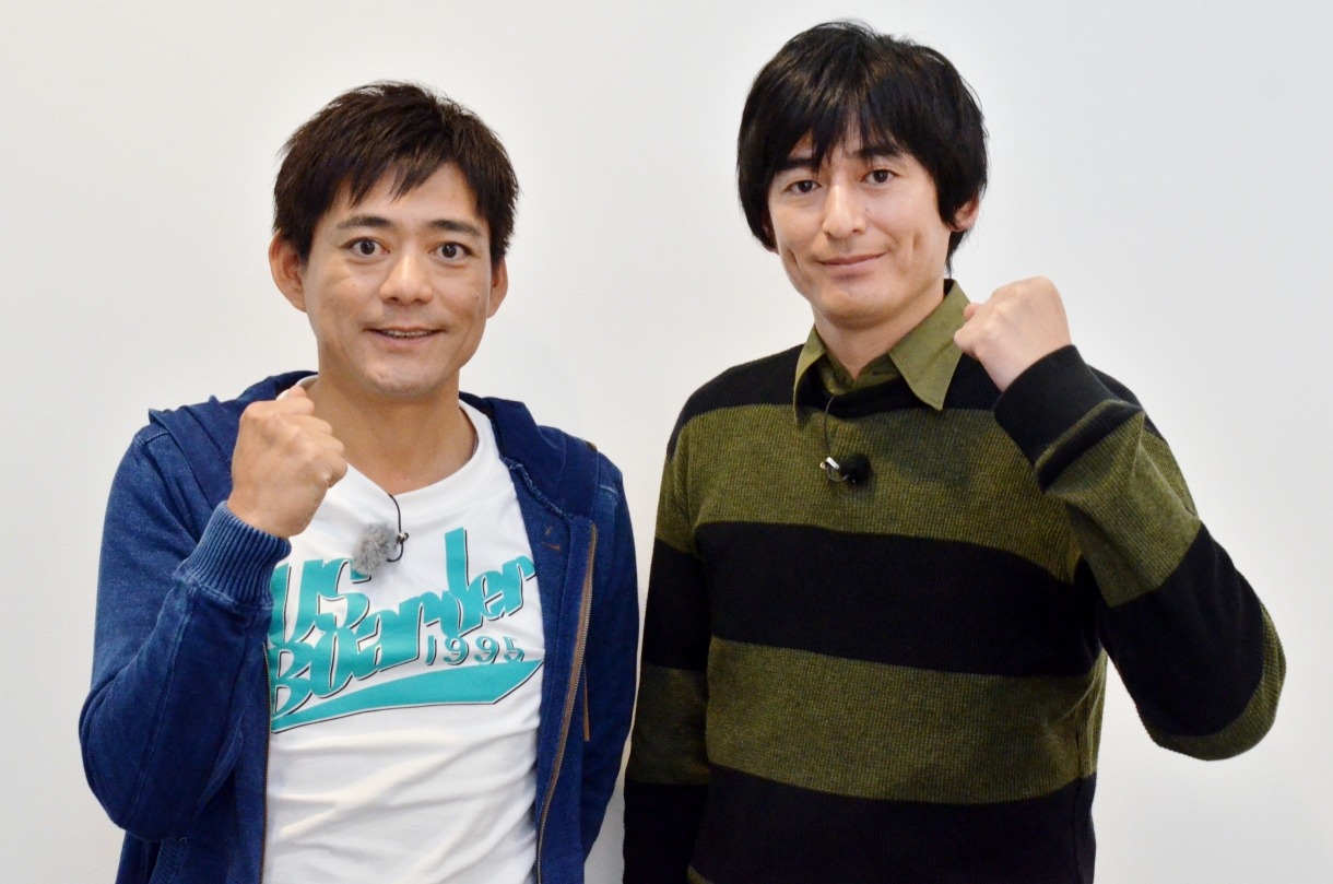 「華丸大吉的チャンネルのススメ-Part2- ～まだまだ知らないスカパー！の世界～」に出演する、博多華丸・大吉。