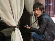 撮影に自信満々のりんたろー。