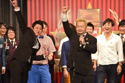 「日清食品 THE MANZAI 2013」の本戦サーキット5戦目で1位となった東京ダイナマイト。