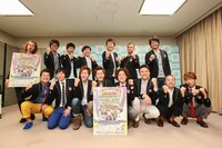 「新・煌～kirameki～Member決定！＆『今年は見るだけじゃない！5upよしもとカウントダウンライブ～ネタあり、歌あり、ダンスあり、ゲームあり、ジャンケン大会あり、卒業あり、いろいろありすぎてもうムチャクチャどす!!～』出演者決定・目玉企画発表」会見。(c)吉本興業