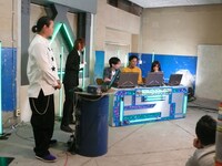 「極めろ！仮想ゲームクラブ」収録の様子。