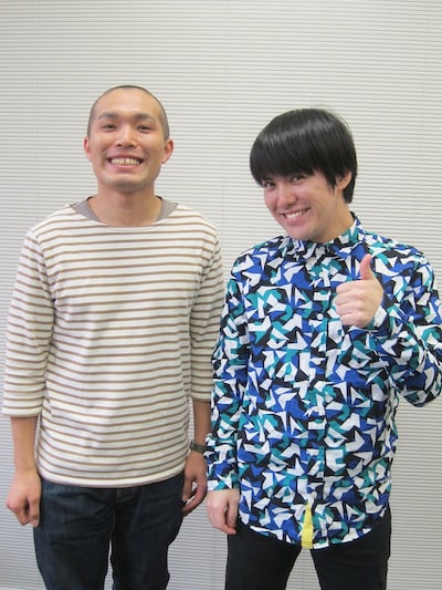 DVD「ラブレターズ単独ライブ LOVE LETTERZ MADE『YOU SPIN ME ROUND』＆ベストネタセレクション」を発売したラブレターズ。