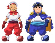 タダ航海士（左）とヨシ船長（右）。