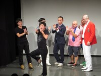 ちゅうえいの到着に大喜びのノーセンス芸人たち。