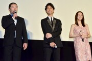 (左から)木村祐一、妻夫木聡、北川景子。