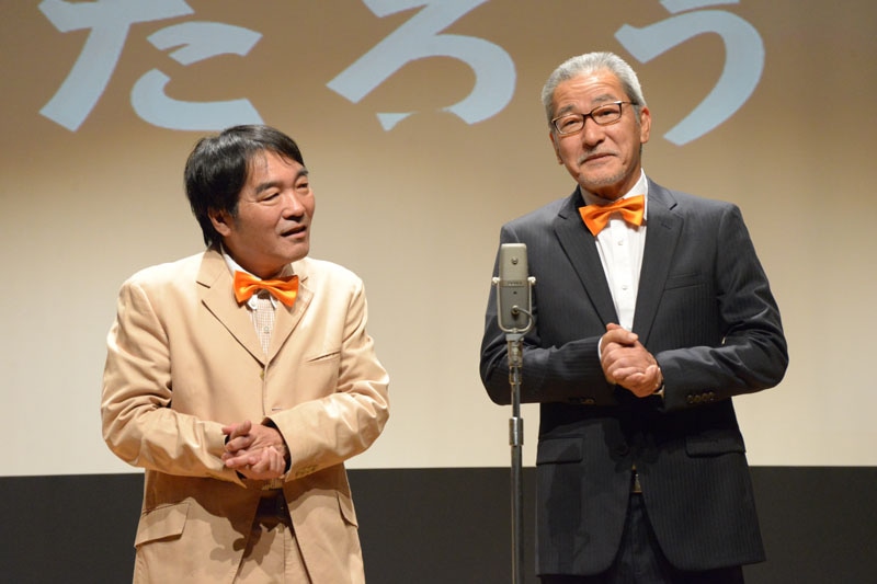 漫才に初挑戦するきたろう（左）と大竹まこと（右）。(c)文化放送