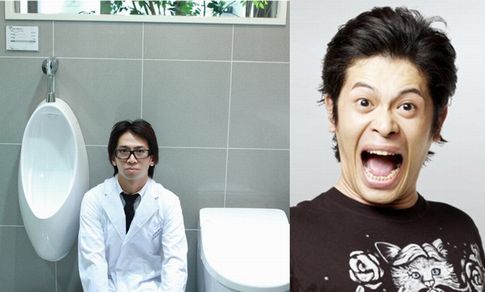 写真左から、どきどきキャンプ佐藤、流れ星ちゅうえい。