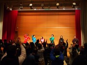 ヒーローショーの様子。