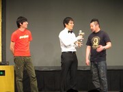 「ダイナマイト関西2014」予選トーナメントを行ったケンドーコバヤシと博多大吉。