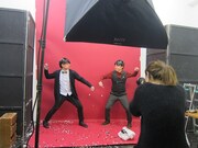 フライヤー撮影時の様子。