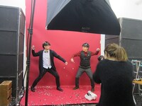 フライヤー撮影時の様子。