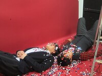 フライヤー撮影時の様子。