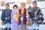 （左から）宮本大誠、森昌子、西川きよし、西村仁。