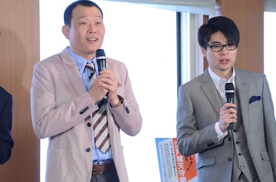 千原せいじ、平成ノブシコブシ吉村（左から）。