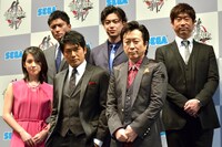 「龍が如く 維新！」キャスト陣。