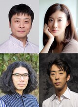 舞台「鎌塚氏」シリーズの第3弾に出演する（上段左から）三宅弘城、ともさかりえ、（下段左から）片桐仁、北村有起哉。