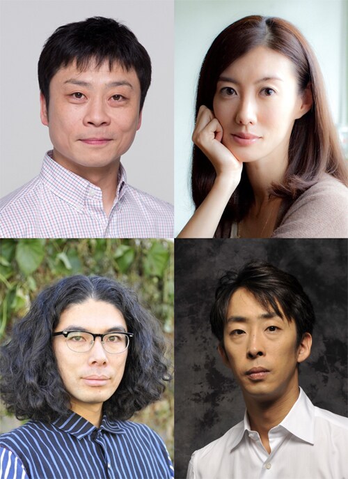 舞台「鎌塚氏」シリーズの第3弾に出演する（上段左から）三宅弘城、ともさかりえ、（下段左から）片桐仁、北村有起哉。