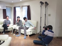 まずは3人で仲良く撮影。