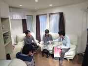 プレゼント交換会。ライセンスからはグッズとDVD、落札者からは地酒と手作りクッキー。