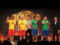 「激情プロレスリング～ナウリーダー vs ニューリーダー 吉本・新日本プロレス世代闘争～」の様子。