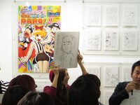 koppyが描いた男性客の似顔絵。