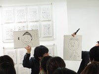 平井と中西が描いた、サザエさんのノリスケ。