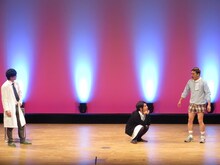 学生服コントではなく、白衣のコントを披露した鬼ヶ島。