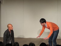 土下座に関するトークを展開する（左から）バイきんぐ小峠、スパローズ大和。