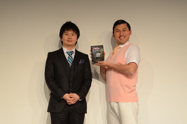 DVD「オードリーのまんざいたのしいDVD」発売記念上映会＆トークイベントを開催したオードリー。