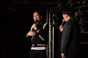DVD「bananaman live Cutie funny」発売記念イベントを開催したバナナマン。