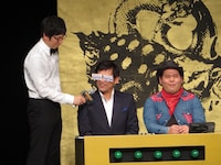 川平慈英こと博多華丸と“大喜利カウボーイ”萩原流行ことセブンbyセブン玉城のタッグ。