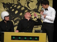 “肉糞亭スポーツ”野性爆弾・川島と“肉糞亭ジリジリ”ガリットチュウ福島のタッグ。