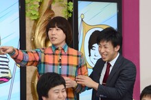 「笑UP！『ウーマン世界征服宣言』」に出演するチーモンチョーチュウ。