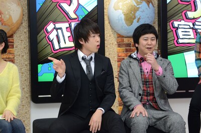 「笑UP！『ウーマン世界征服宣言』」収録中のウーマンラッシュアワー。