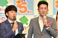 ポテト少年団・菊地（右）と、ピース綾部（左）。