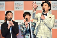 映画「ルディ」の魅力を熱弁する尾形（右）。