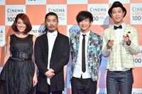 外国映画の魅力を伝えるラウンジ「CINEMA LOUNGE100 at VERANDA」のオープニングイベントに出演したパンサーとLiLiCo（左）。
