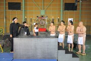 PlayStation3専用ソフト「魁!!男塾 ～日本よ、これが男である！～」のPR用ムービーのワンシーン。