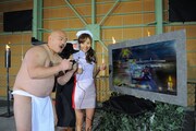 PlayStation3専用ソフト「魁!!男塾 ～日本よ、これが男である！～」のPR用ムービーのワンシーン。