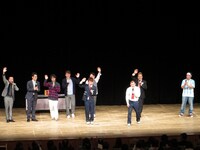 東京・町田市民ホールにて行われたサンドウィッチマン、ナイツ、U字工事、インスタントジョンソン出演の第2回「演芸チャンネル」。