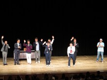 東京・町田市民ホールにて行われたサンドウィッチマン、ナイツ、U字工事、インスタントジョンソン出演の第2回「演芸チャンネル」。